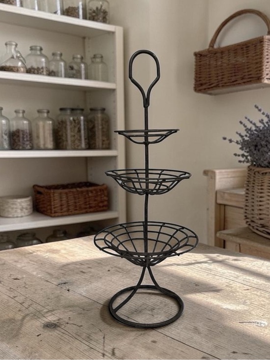 Pier 1 Other - Vintage Pier 1 3 Tier Wrought Iron Fruit Stand